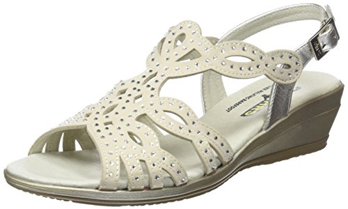 24 HORAS 23640, Sandalias con Tira a T para Mujer, Beige (Beige 1), 40 EU