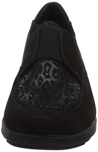 24 HORAS 24243, Mocasines para Mujer, Negro (Negro 7), 40 EU