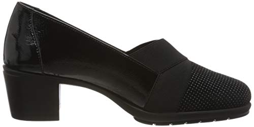 24 HORAS 24280, Mocasines para Mujer, Negro (Negro 7), 37 EU