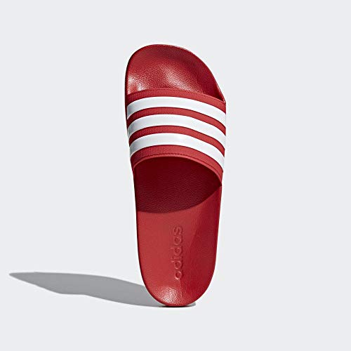 Adidas Adilette Cloudfoam Slides Chanclas Unisex, Rojo (Scarlet/Footwear White), 38 EU (5 UK)