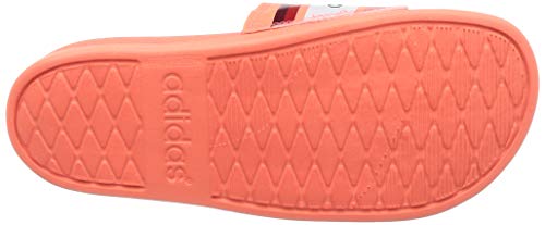 adidas Adilette Comfort, Sandalia Mujer, Signal Coral/Collegiate Burgundy/Calzado Blanco, 38 EU