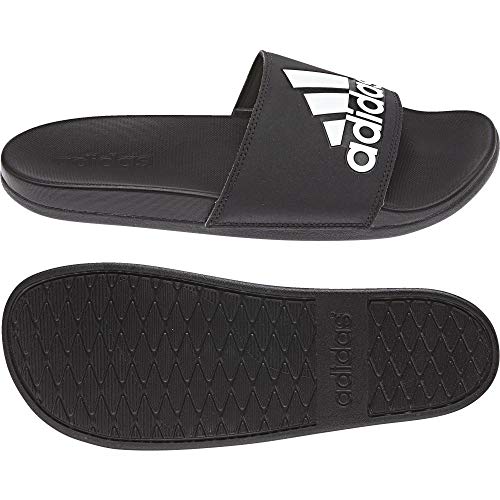 Adidas Adilette Comfort Zapatos de playa y piscina Hombre, Negro (Cblack/Cblack/Ftwwht Cg3425), 50 EU