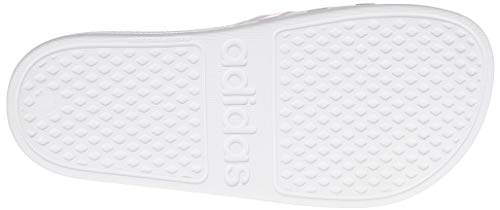 adidas Aqua Adilette, Sandalia Unisex Adulto, Footwear White/Platin Metallic/Footwear White, 47 EU