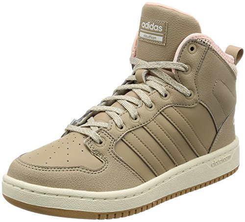 adidas CF Hoops Mid WTR W, Zapatillas Altas Mujer, Marrón (Trace Khaki/Chalk White), 39 1/3 EU