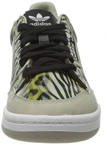 adidas Continental 80 W, Zapatillas Deportivas Mujer, Core Black Metal Grey Signal Green, 38 EU