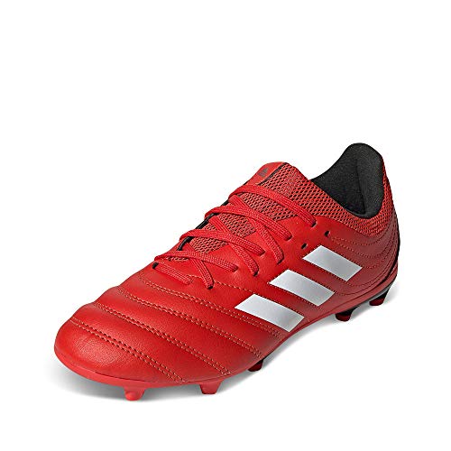 adidas Copa 20.3 FG J, Zapatillas de fútbol, Rojo Activo Blanco FTWR Negro Núcleo, 35 EU