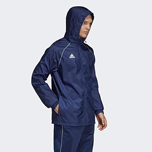 adidas CORE18 RN JKT Chaqueta Deportiva, Hombre, Azul (Dark Blue/White), XL