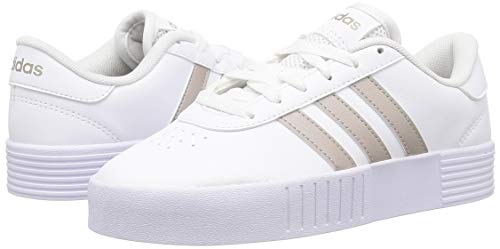 adidas Court Bold, Zapatillas de Deporte Mujer, Ftwbla Metpla Ftwbla, 39 1/3 EU