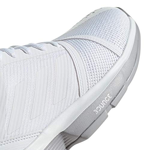 Adidas CourtJam Bounce W, Zapatillas de Deporte Mujer, Blanco (Ftwbla/Ftwbla/Grasua 000), 37 1/3 EU