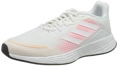 adidas Duramo SL, Sneaker Mujer, Footwear White/Footwear White/Signal Pink, 37 1/3 EU