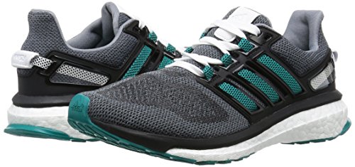 adidas Energy Boost 3 W, Zapatillas de Deporte para Mujer, Gris/Verde/Negro (Gris/Eqtver/Negbas), 36 2/3 EU