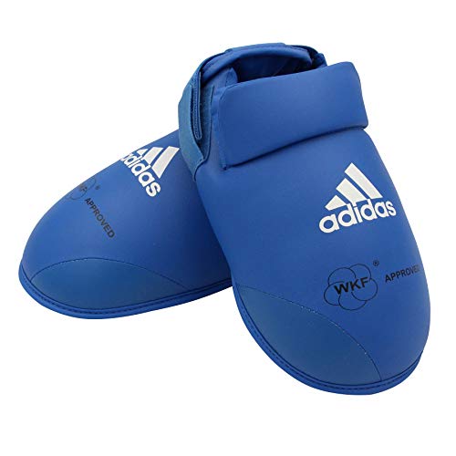 adidas Foot WKF Karate Martial Arts Protector de pies Hombre, Rojo, Medium