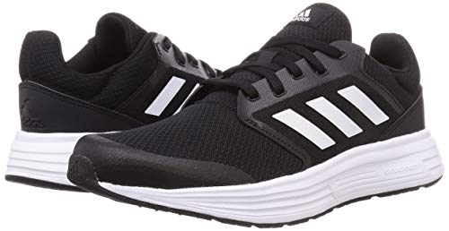 adidas Galaxy 5, Running Shoe Hombre, Core Black/Footwear White/Footwear White, 43 1/3 EU