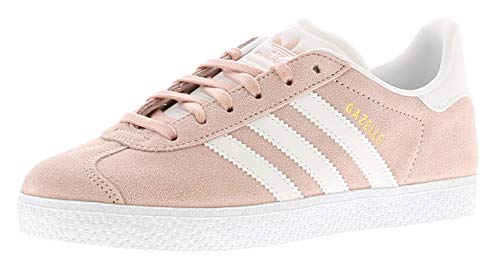 Adidas Gazelle J, Zapatillas de Gimnasia Unisex Adulto, Rosa (Icey Pink F17/Ftwr White/Gold Met. Icey Pink F17/Ftwr White/Gold Met.), 38 2/3 EU