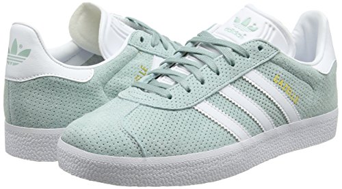 adidas Gazelle W, Zapatillas de Deporte Mujer, Verde (Vertac / Ftwbla / Dormet), 36 EU