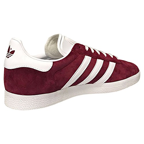 Adidas Gazelle, Zapatillas Hombre, Rojo (Collegiate Burgundy/Footwear White/Footwear White 0), 42 EU