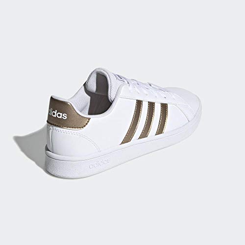 Adidas Grand Court K, Unisex Niño, Multicolor (Ftwwht/Coppmt/Glopnk 000), 28 EU