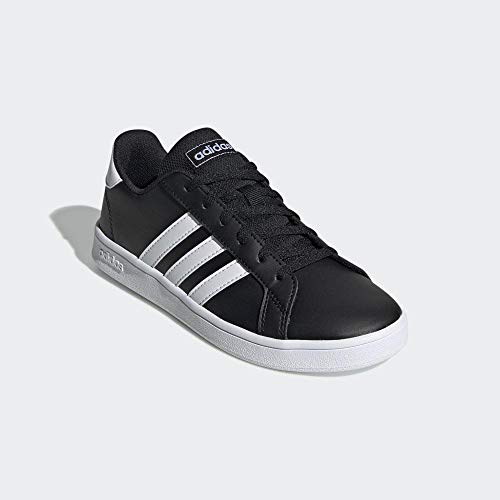 Adidas Grand Court K, Zapatos de Tenis, Noir Blanc Blanc, 38 2/3 EU