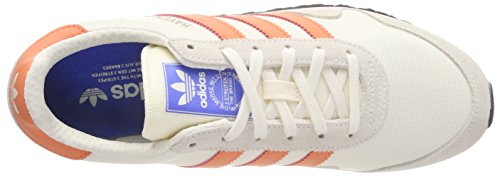 adidas Haven, Zapatillas de Gimnasia para Hombre, Blanco (Chalk White/Trace Orange/Off White 0), 49 1/3 EU