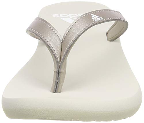 adidas Hawaiana Eezay, Chanclas para Mujer, Gris (Platinum Met./ FTWR White/Raw White), 37 EU