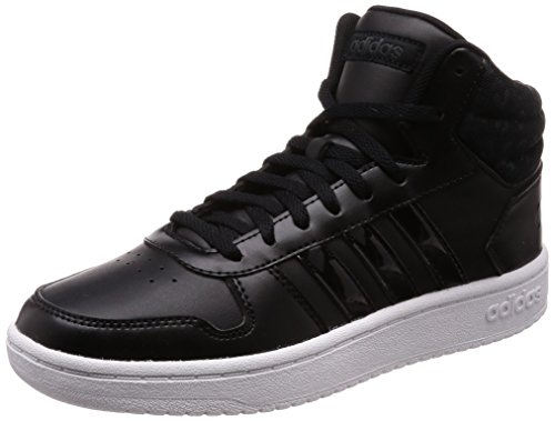 Adidas Hoops 2.0 Mid W, Zapatillas de Deporte para Mujer, Negro (Negbás/Negbás/Carbon 000), 37 1/3 EU