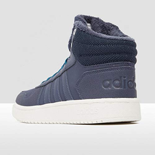 adidas Hoops 2.0 Mid, Zapatos de Baloncesto Mujer, Azul (Trace Blue F17/Trace Blue F17/Active Teal Trace Blue F17/Trace Blue F17/Active Teal), 36 2/3 EU