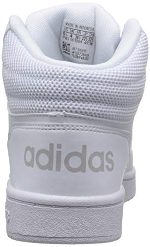 adidas Hoops 2.0 Mid, Zapatos de Baloncesto Mujer, Blanco (Footwear White/Footwear White/Footwear White 0), 44 EU