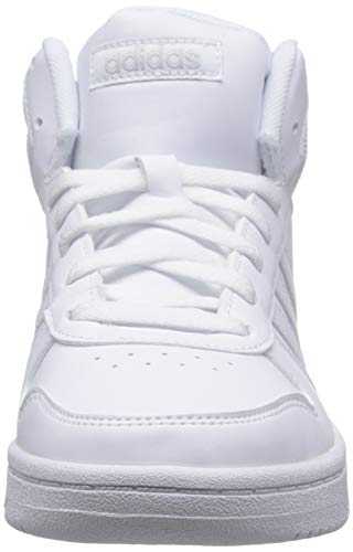 adidas Hoops 2.0 Mid, Zapatos de Baloncesto Mujer, Blanco (Footwear White/Footwear White/Footwear White 0), 44 EU