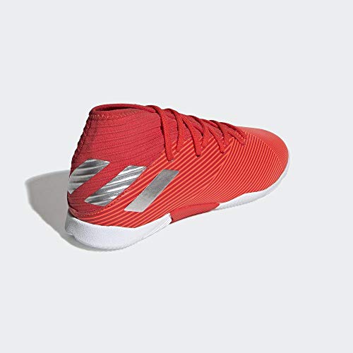 Adidas Nemeziz 19.3 IN J, Botas de fútbol Unisex niño, Multicolor (Active Red/Silver Met./Solar Red 000), 37 1/3 EU