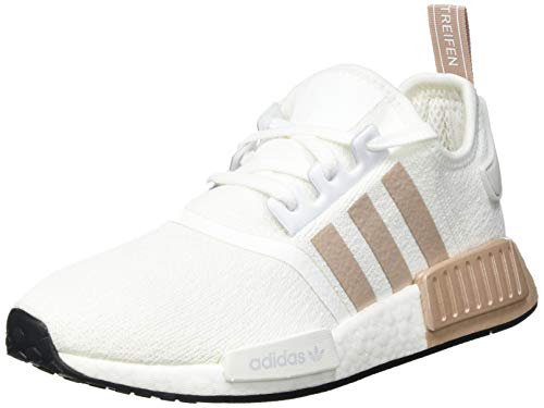 adidas NMD_R1, Sneaker Mujer, Footwear White/Ash Pearl/Footwear White, 38 2/3 EU