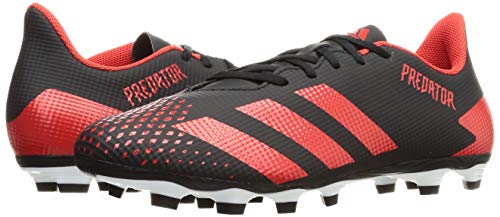 Adidas Predator 20.4 FxG, Zapatillas Deportivas Fútbol Hombre, Negro (Core Black/Active Red/Core Black), 46 2/3 EU