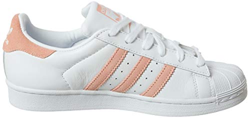 Adidas Schuhe Superstar W Footwear White-Glow Pink-Core Black (EF9249) 36 2/3 Weiss