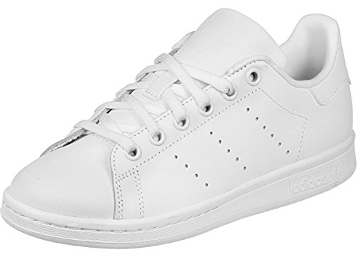 adidas Stan Smith J, Zapatillas de Deporte Unisex Niños, Blanco (Ftwbla/Ftwbla/Ftwbla), 38 EU (5 UK)