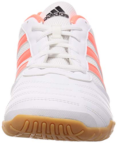 Adidas Super Sala, Zapatillas Deportivas Fútbol Hombre, Blanco (FTWR White/Signal Coral/Glory Blue), 43 1/3 EU