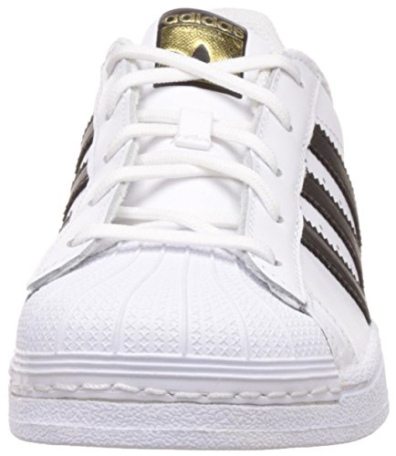 adidas Superstar C, Zapatillas de Baloncesto Unisex Niños, Blanco (Footwear White/Core Black/Footwear White 0), 33 EU