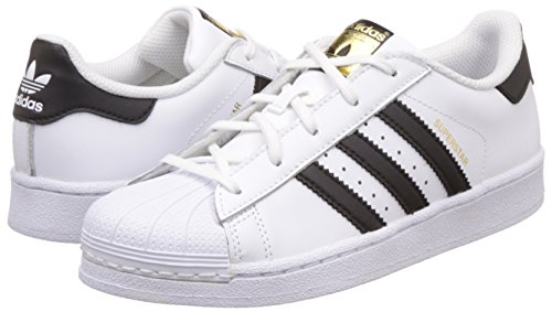 adidas Superstar, Zapatillas de Baloncesto Unisex Niños, Blanco (Footwear White/Core Black/Footwear White 0), 28 EU