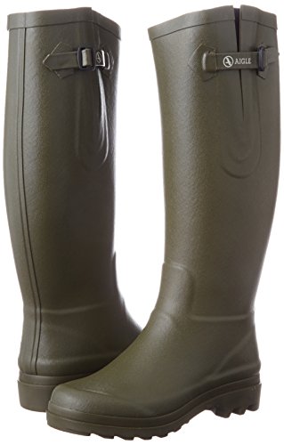 Aigle Aiglentine, Botas de Lluvia Mujer, Verde (Kaki), 37 EU