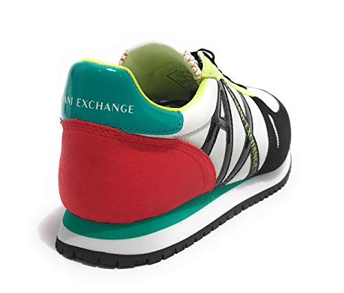 Armani Exchange Rio Retro Running, Sneaker Mujer, OP.White+Multicolor, 38 EU