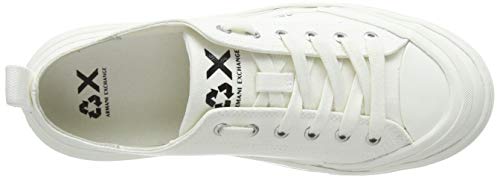 Armani Exchange Sneaker, Zapatillas Mujer, Blanco (Opt White+White A222), 37 EU