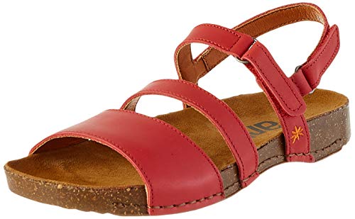 Art I Breathe, Sandalias con Punta Abierta Mujer, Rojo (Red Red), 37 EU