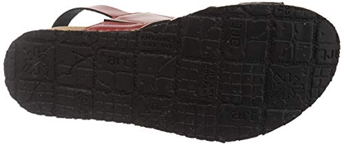 Art Mykonos, Sandalias con Punta Abierta Mujer, Multicolor (Burdeos/Black Burdeos/Black), 39 EU