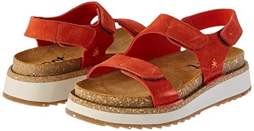 Art Vancouver, Zapatos de tacón con Punta Abierta Mujer, Rojo (Coral Coral), 39 EU