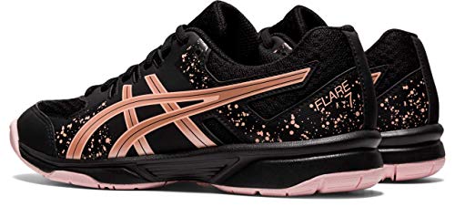 ASICS Flare 7 GS, Zapatillas de vleibol, Black Rose Gold, 37 EU