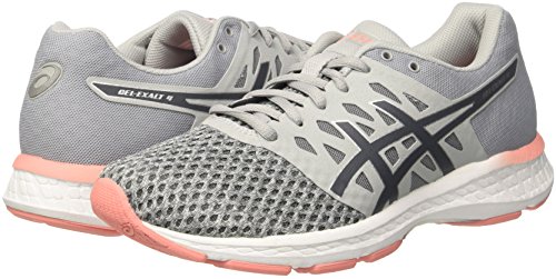 Asics Gel-Exalt 4, Zapatillas de Running Mujer, Gris (Mid Grey/Carbon/Begonia Pink 9697), 38 EU