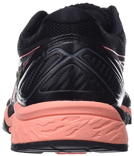 Asics Gel-Fujitrabuco 6 G-TX, Zapatillas de Running para Asfalto Mujer, Multicolor (Black/Begonia Pink/Black 9006), 39.5 EU