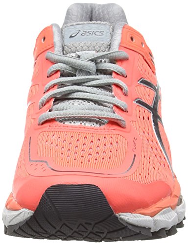 Asics Gel-Kayano 22, Zapatillas de Running para Mujer, Naranja (Flash Coral/Carbon/Silver Grey), 36 EU