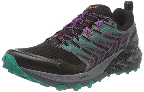 Asics Gel-Trabuco Terra, Trail Running Shoe Mujer, Black/Digital Grape, 40.5 EU