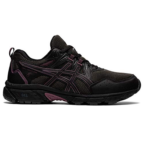 Asics Gel-Venture 8 Waterproof, Trail Running Shoe Mujer, Black/Grape, 39.5 EU