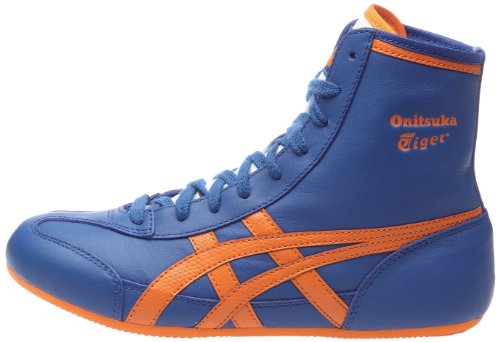 Asics Onitsuka Tiger Wrestling 81-Zapatillas de Skate Unisex, Azul (Azul y Naranja), 39