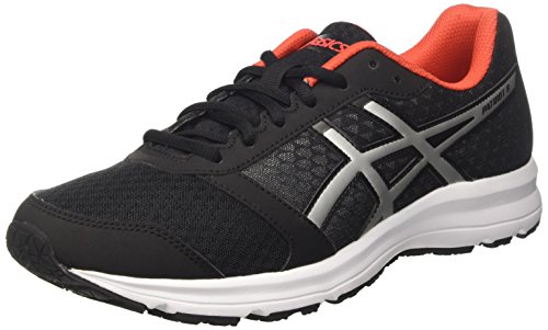 Asics Patriot 8, Zapatillas de running Hombre, Negro (Black/Lightning/Vermilion), 40.5 EU